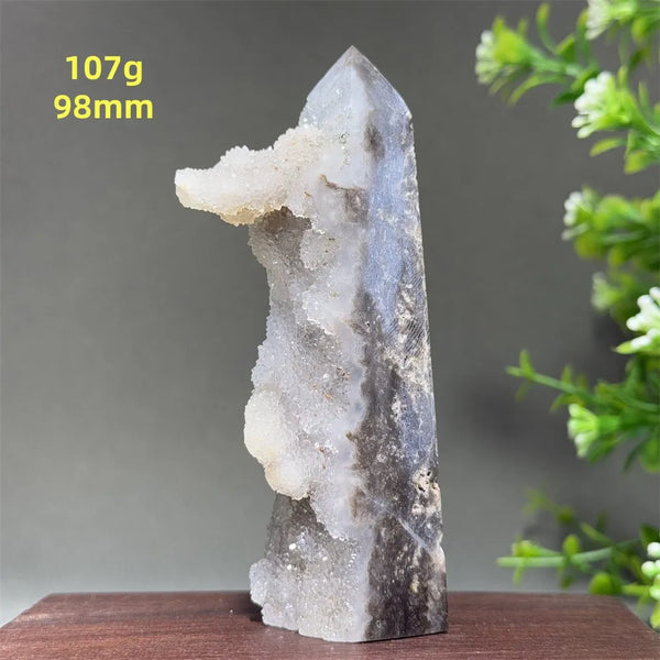 Purple Sphalerite Geode Obelisk-ToShay.org