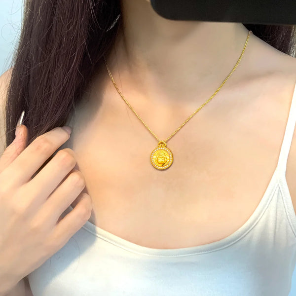 Gold Maitreya Pendant-ToShay.org