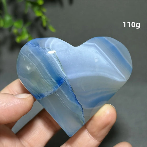 Blue Agate Heart-ToShay.org