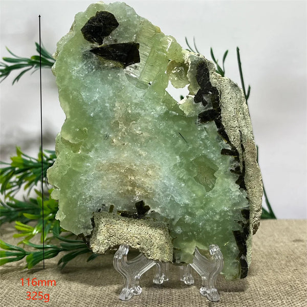 Green Prehnite Quartz Slab-ToShay.org