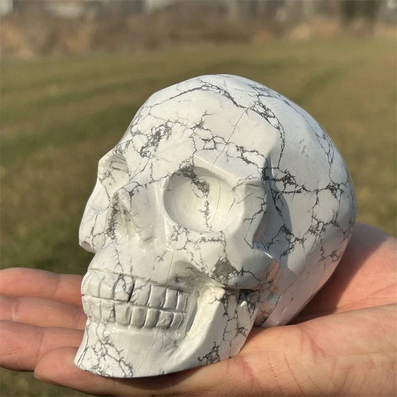White Howlite Skull-ToShay.org