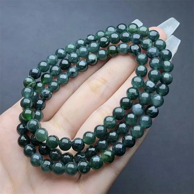 Blue Jadeite Wrap Bracelet-ToShay.org