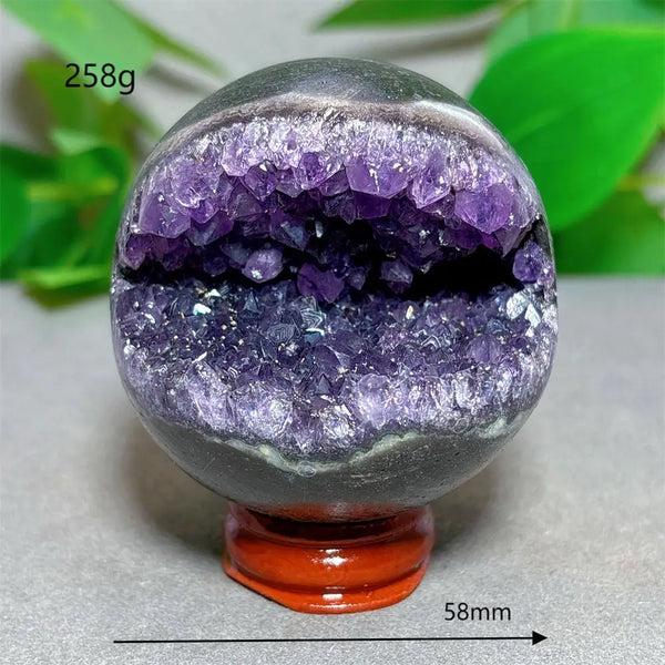 Purple Amethyst Cluster Ball-ToShay.org