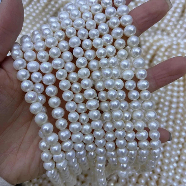 White Freshwater Pearl Beads-ToShay.org
