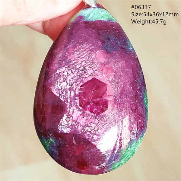 Red Ruby Zoisite Light Pendant-ToShay.org
