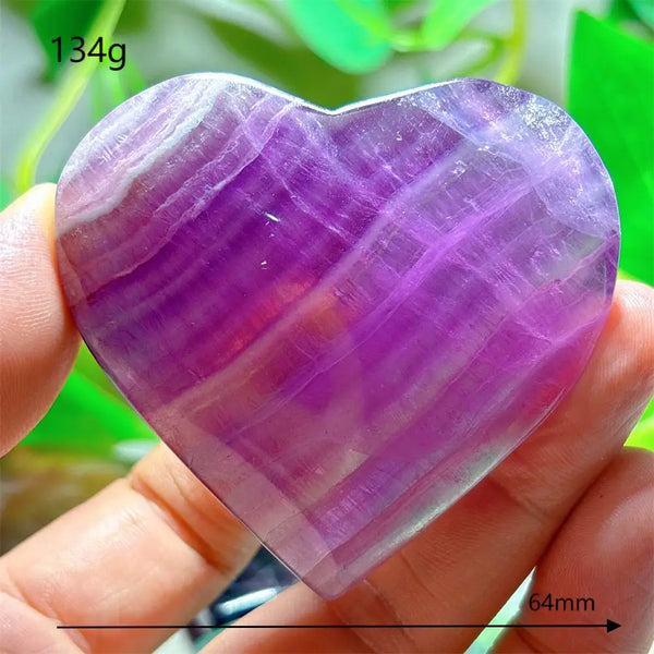 Rainbow Fluorite Heart-ToShay.org