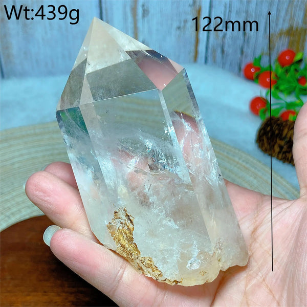 Clear Rainbow Quartz Crystal Tower-ToShay.org