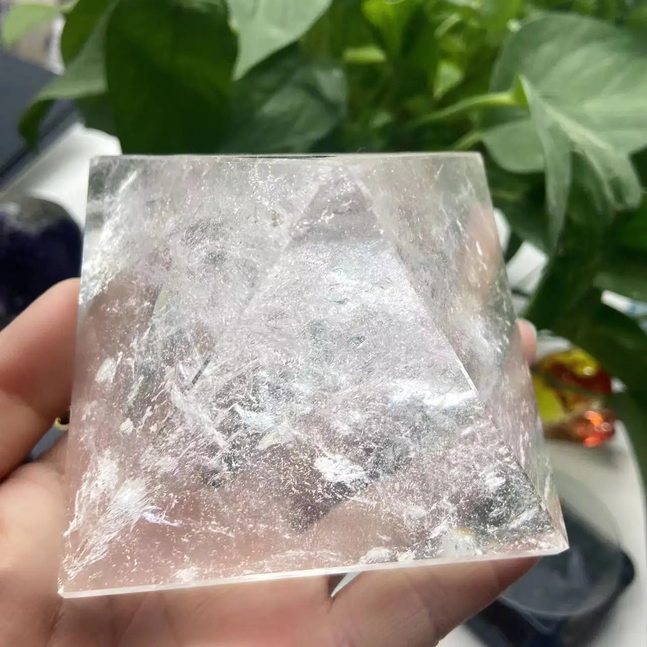 Clear Quartz Crystal Pyramid-ToShay.org