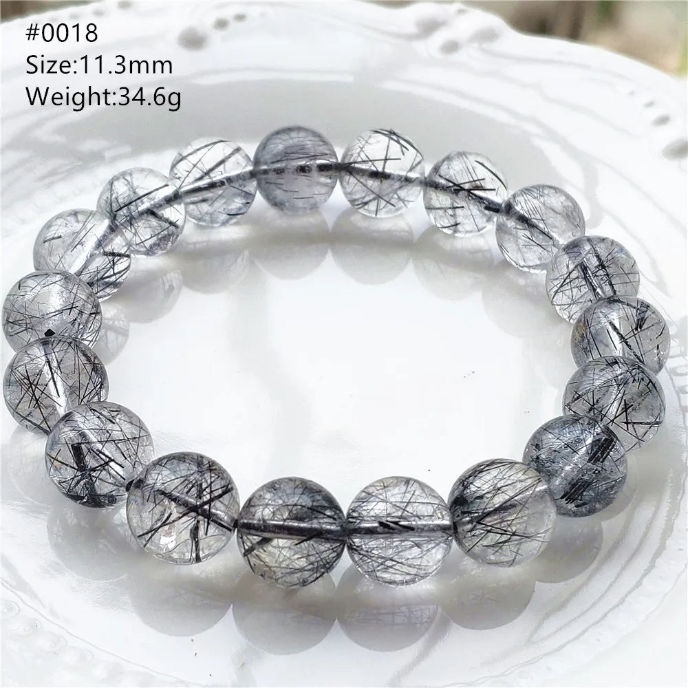 Black Rutilated Quartz Bracelet-ToShay.org