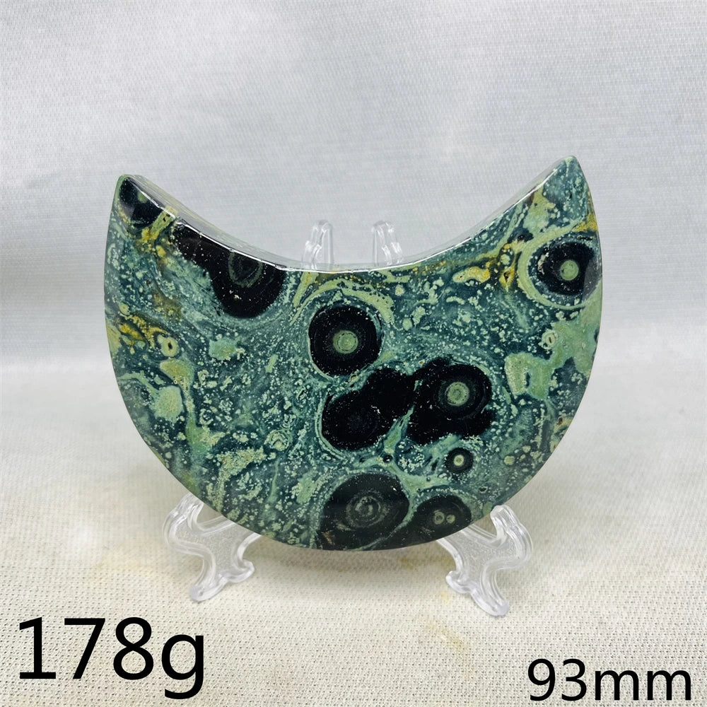 Green Peacock Eyes Moon-ToShay.org