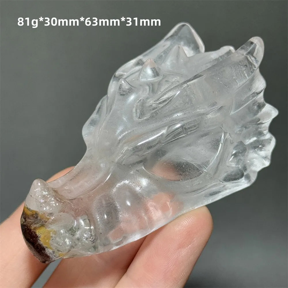 Clear Crystal Dragon Head-ToShay.org