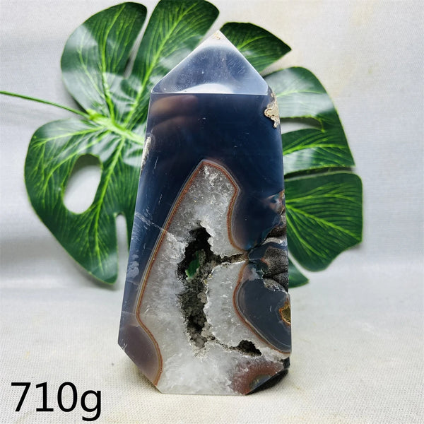 Blue Agate Geode Tower-ToShay.org