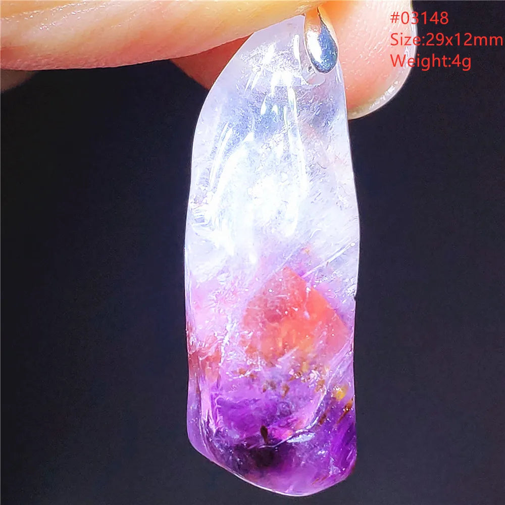 Purple Cacoxenite Auralite Pendant-ToShay.org