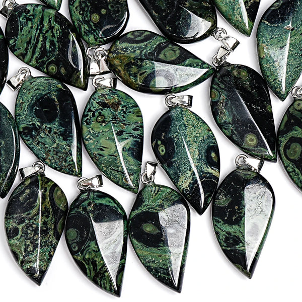 Green Kambaba Jasper Pendant-ToShay.org