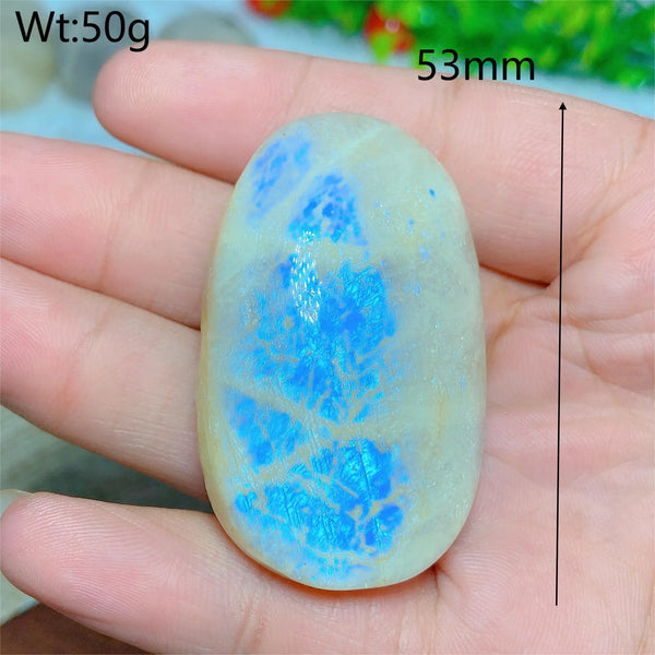 Blue Moonstone Palm Stones-ToShay.org