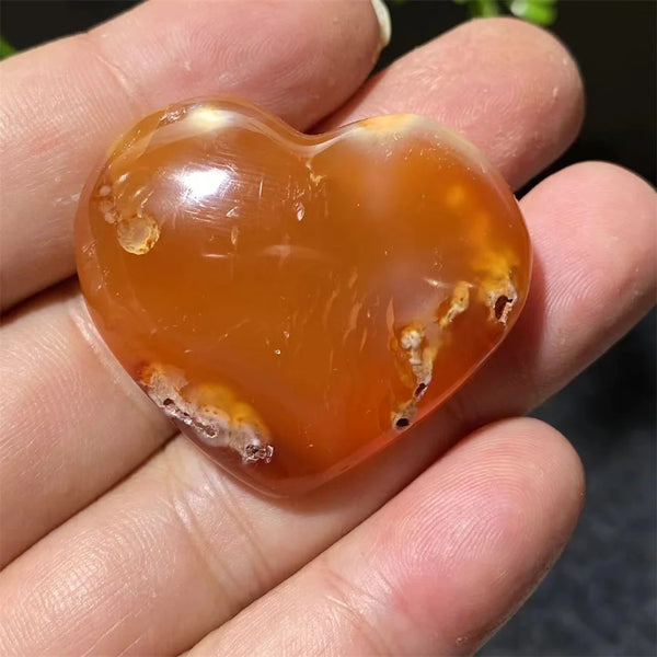 Orange Carnelian Heart-ToShay.org