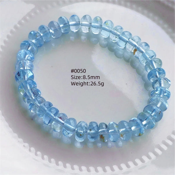 Blue Topaz Abacus Bead Bracelet-ToShay.org