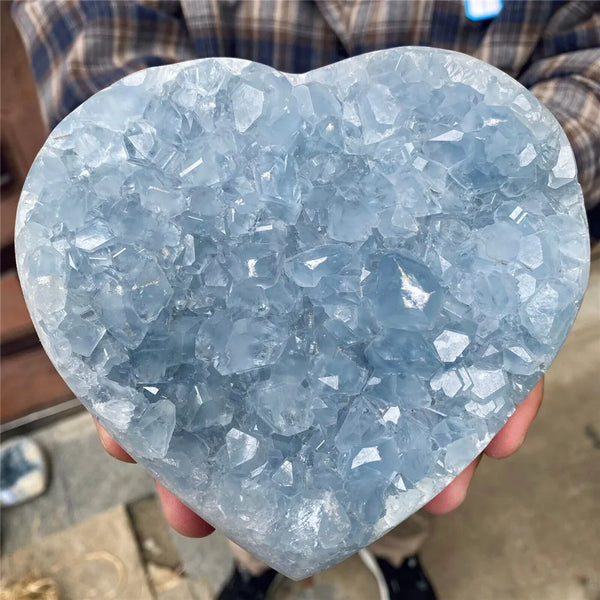 Blue Celestite Heart-ToShay.org