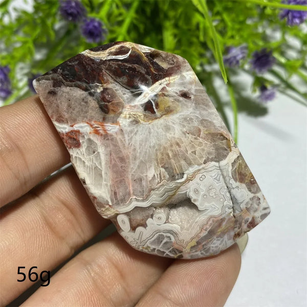 Red Agate Palm Stone-ToShay.org