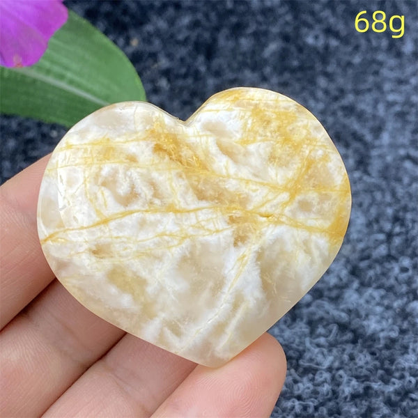Yellow Ghost Crystal Heart-ToShay.org