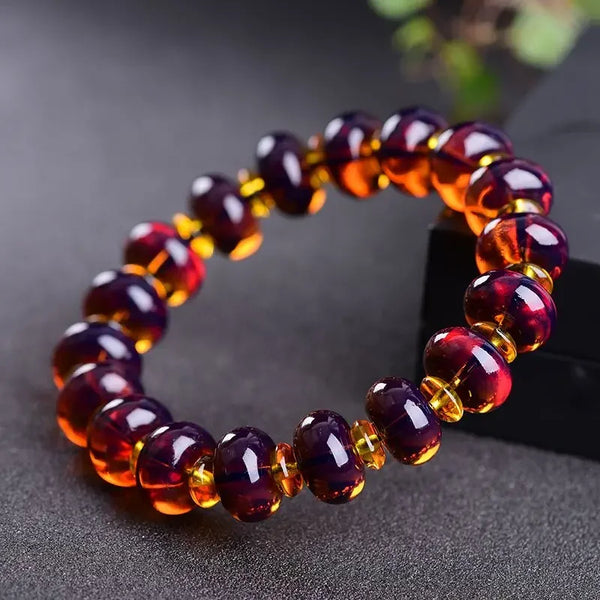 Purple Amber Bracelet-ToShay.org