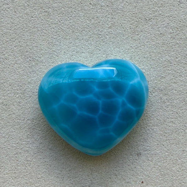 Blue Larimar Heart-ToShay.org