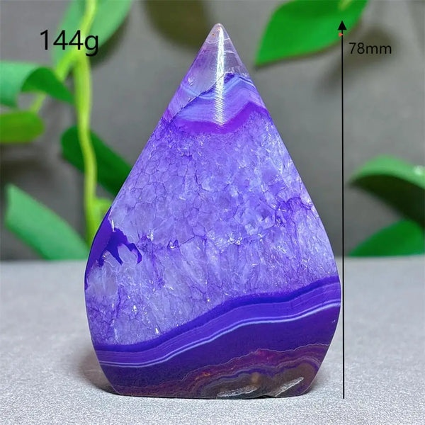 Violet Striped Agate Flame-ToShay.org