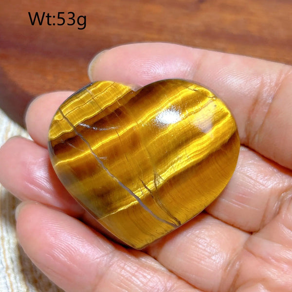 Yellow Blue Tiger Eye Heart-ToShay.org