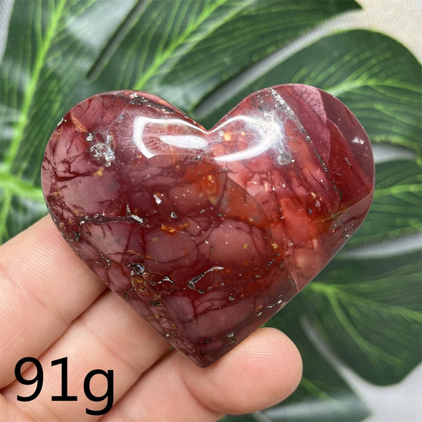 Yellow Mookaite Hearts-ToShay.org