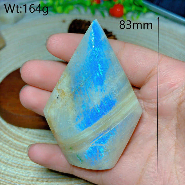 Blue Flash Moonstone Diamond-ToShay.org