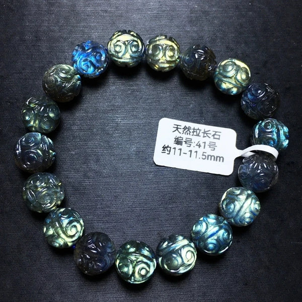 Blue Light Labradorite Bracelet-ToShay.org