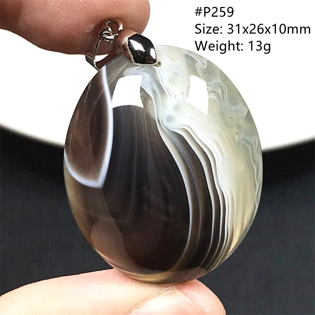 Black Lace Agate Pendant-ToShay.org