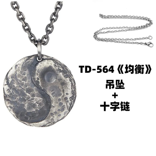 Silver Yin Yang Pendant-ToShay.org
