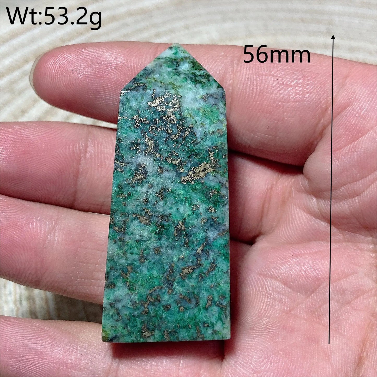 Blue Dioptase Pyrite Tower-ToShay.org