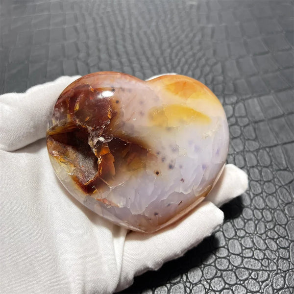 Orange Carnelian Heart-ToShay.org