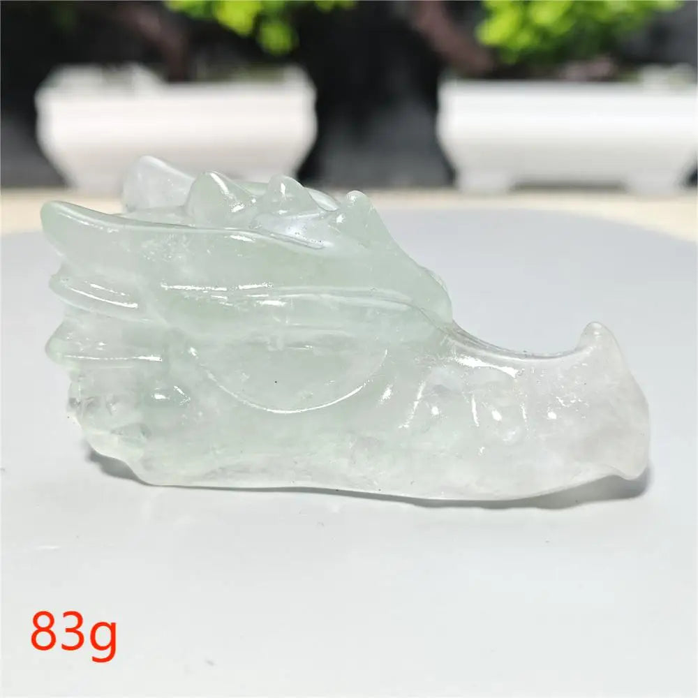 Rainbow Fluorite Dragon Skull-ToShay.org