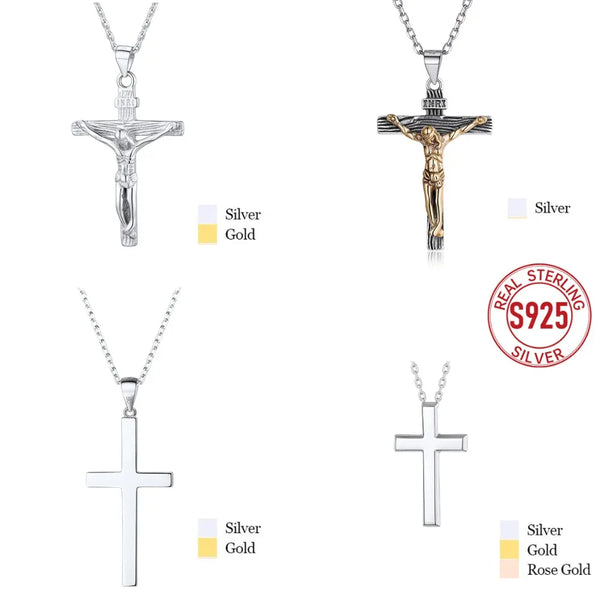 Gold Cross Pendant Necklaces-ToShay.org