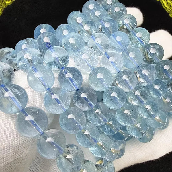 Blue Topaz Bead Bracelet-ToShay.org