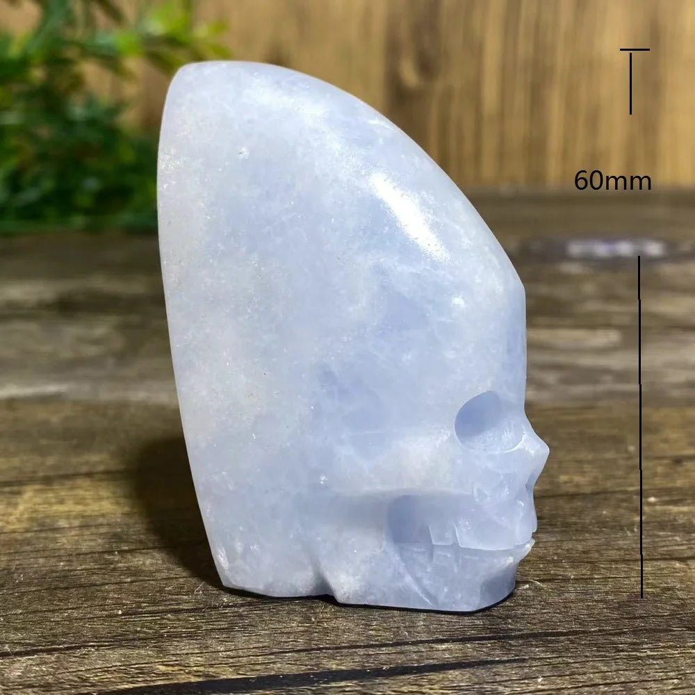 Blue Crystal Quartz Skull-ToShay.org