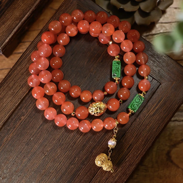 Red Agate Wrap Bracelet-ToShay.org