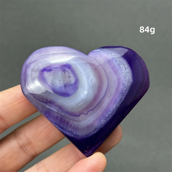 Purple Agate Heart-ToShay.org