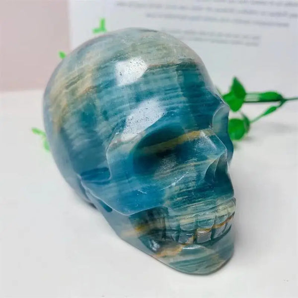 Blue Onyx Skull-ToShay.org