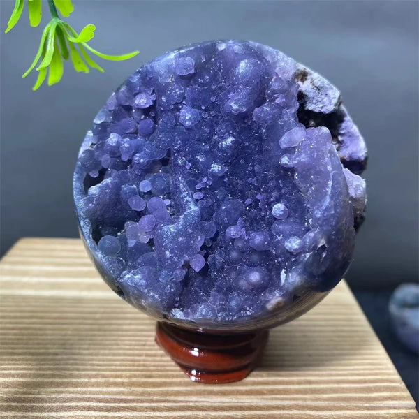 Purple Grape Agate Ball-ToShay.org
