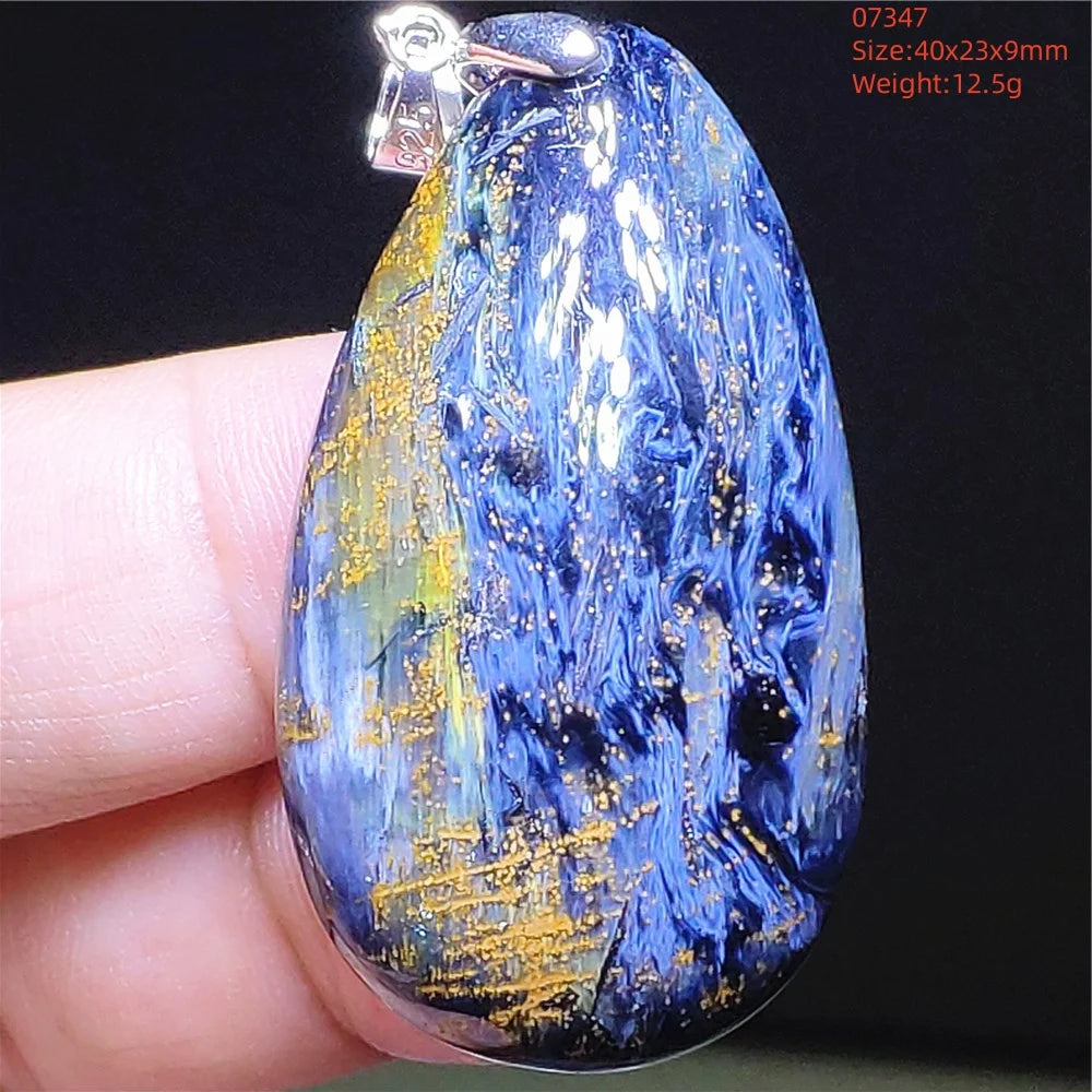 Blue Pietersite Pendant-ToShay.org