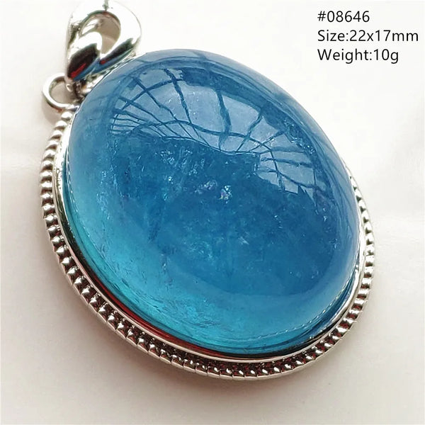 Blue Aquamarine Pendant-ToShay.org