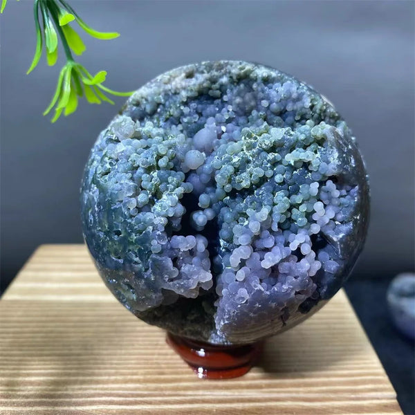 Purple Grape Agate Ball-ToShay.org