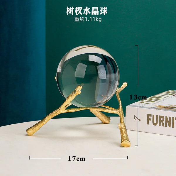 Gold Crystal Ball Stand-ToShay.org