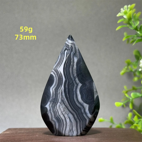 Black Striped Agate Torch-ToShay.org