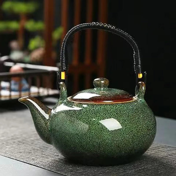 Glazed Ceramic Beam Teapot-ToShay.org