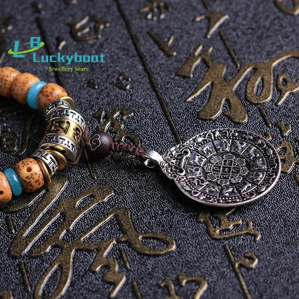 Brown Star Moon Bodhi Mala-ToShay.org